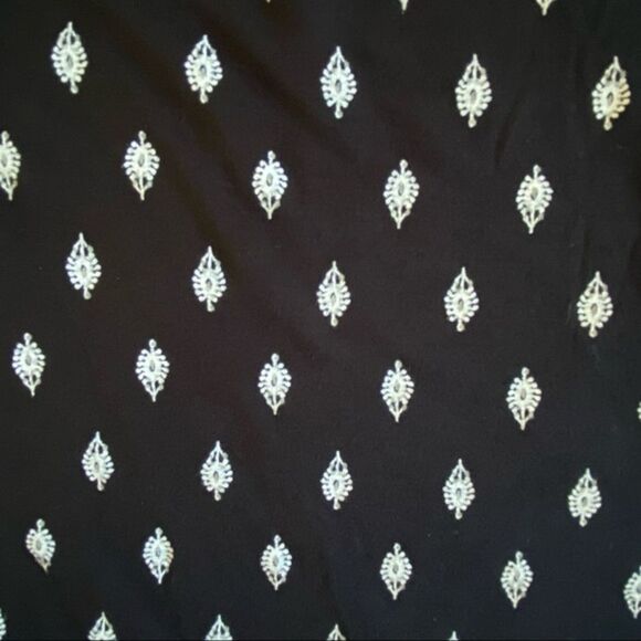 Old Navy Geo Print Boho Gauze Cami Tank Keyhole Racerback Women's Medium Tassel - Picture 4 of 4